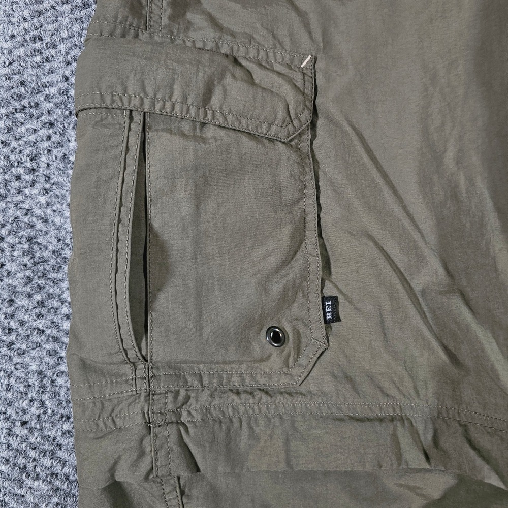 REI Co-op Zip-Off Convertible Cargo Hiking‎ Pants Olive Green Large/32 Mens